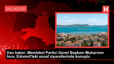 Van haber: Memleket Partisi Genel Başkanı Muharrem İnce, Edremit'teki esnaf ziyaretlerinde konuştu