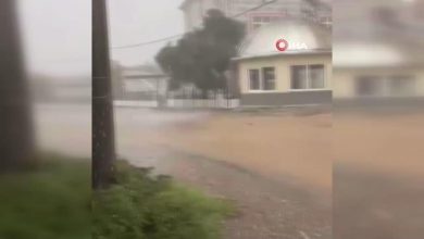 Isparta haberi... Gönen'de dolu yağışı