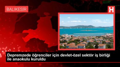 Depremzede öğrenciler için devlet-özel sektör iş birliği ile anaokulu kuruldu