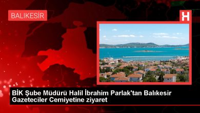 BİK Şube Müdürü Halil İbrahim Parlak'tan Balıkesir Gazeteciler Cemiyetine ziyaret